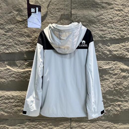 F032553通勤徒步户外运动防水防风拼色连帽冲锋衣外套 商品图12