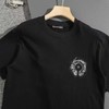 F032539重工梵文泼墨刺绣立体LOGO休闲圆领短袖T恤 商品缩略图6