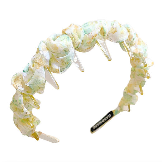 「仙气波浪发箍」儿童网纱发箍女童不勒头防滑头箍女孩韩系压发卡碎发整理头饰时尚饰品 商品图4