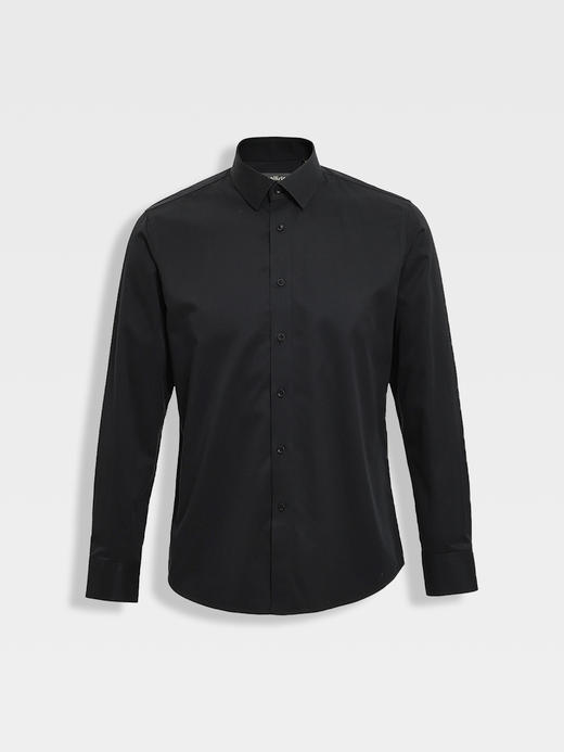 callisto白色高支纯棉挺括长袖衬衫 商品图5