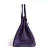 【95新】HERMES爱马仕BIRKIN紫色银扣Epsom皮Birkin 30铂金包手提包女士200326TJ06 商品缩略图4