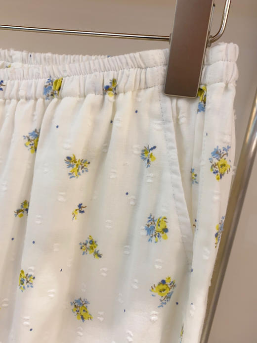 松植屋《白瑶》女士圆领全棉双层纱布长袖长裤睡衣套装 商品图5