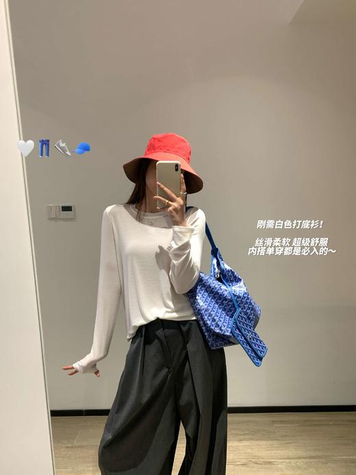 春夏天丝羊毛面膜T恤 商品图3