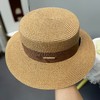 【小来】出片神器！法式平顶遮阳草帽子女新款草编帽夏季海边度假防紫外线沙滩太阳帽 商品缩略图8