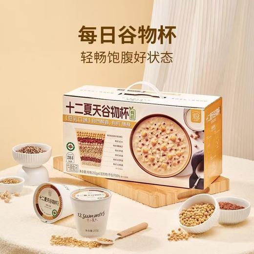 【甄选】十二夏天谷物杯丝滑豆乳香糯美味开盖即食便携装252g*6杯 商品图3