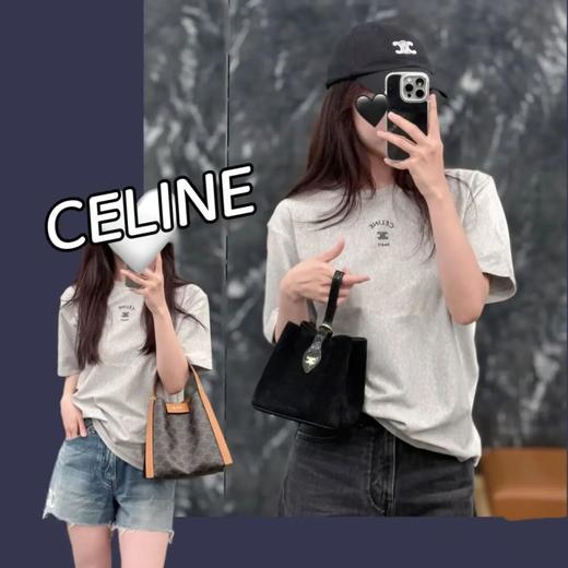 简而不凡 极至的经典~C*line 塞琳|高级小刺绣 26新款经典极简主义短袖T恤 商品图0