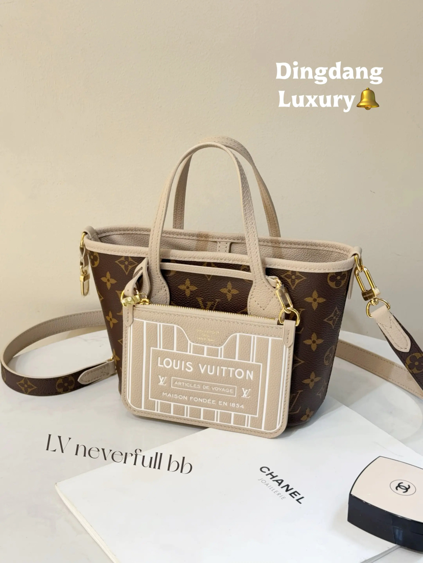 Lv nf bb 老花 大象灰内里 手提 斜挎包