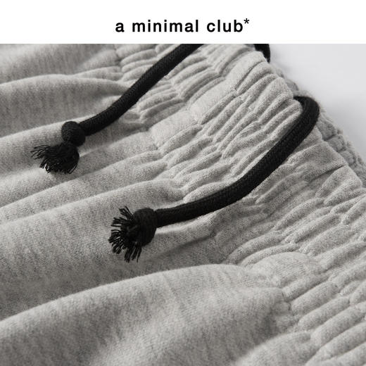 a minimal club舒温暖皮直筒卫裤膝盖立体双褶宽松秋冬AM5CSP05 商品图1