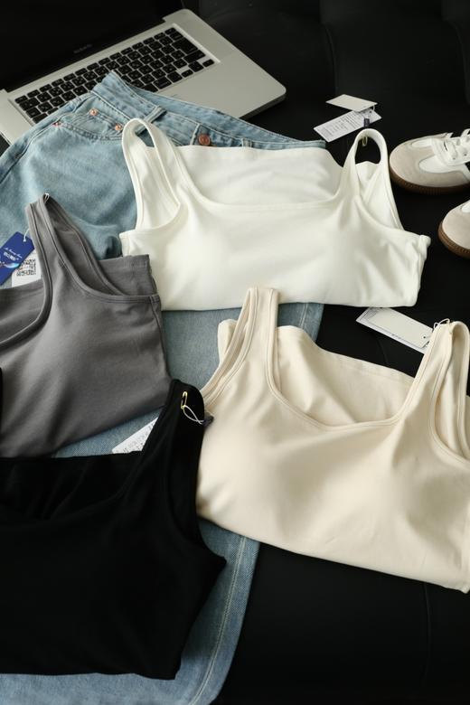 宽肩带美背打底背心，方领 + 宽肩带 = 直角肩魔法 商品图14