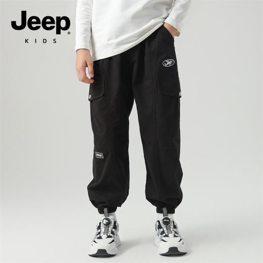 【儿童服饰丨JeepKids吉普儿童户外运动卫裤】120-175码可选，精选长绒棉，亲肤柔软，耐穿易打理，松紧裤腰，穿脱方便，版型挺括，上身舒适无拘束，多种款式可选 商品图7