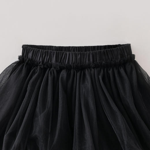 马克珍妮甜酷少女女童双层网纱花苞裙2026年夏装新款560615 商品图2