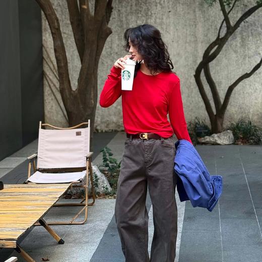 春夏天丝羊毛面膜T恤 商品图11