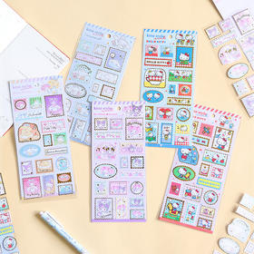卡通凯蒂酱烫金邮票贴