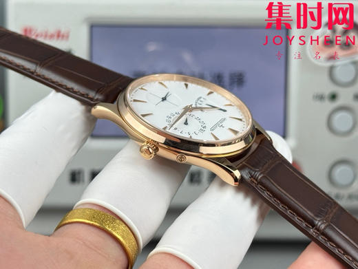 GF积家大师系列1372520“小丑” Master Ultra Thin Réserve de Marche超薄大师动显日历 938一体机 男士腕表 商品图6