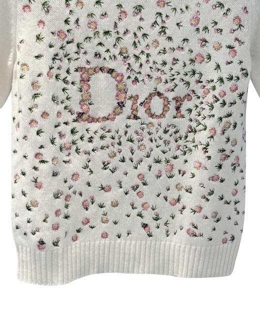 女款羊绒刺绣短袖针织衫ba010 商品图2