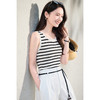 米思阳2026春夏新款黑条纹天丝针织吊带背心女内搭打底无袖可外穿短上衣6167 商品缩略图2