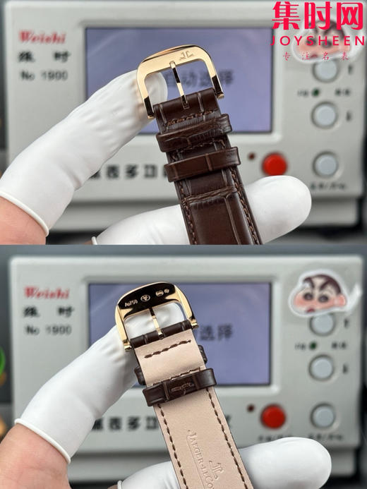 GF积家大师系列1372520“小丑” Master Ultra Thin Réserve de Marche超薄大师动显日历 938一体机 男士腕表 商品图8