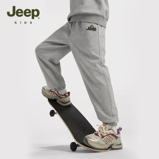 【儿童服饰丨JeepKids吉普儿童户外运动卫裤】120-175码可选，精选长绒棉，亲肤柔软，耐穿易打理，松紧裤腰，穿脱方便，版型挺括，上身舒适无拘束，多种款式可选 商品图2