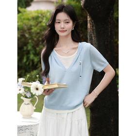 鹿向南【0328/20:00新品前一小时5折】浅蓝色针织衫