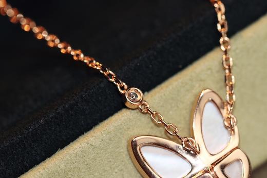 梵克雅宝 Two Butterfly 系列 白贝母蝴蝶项链（XK） 商品图6