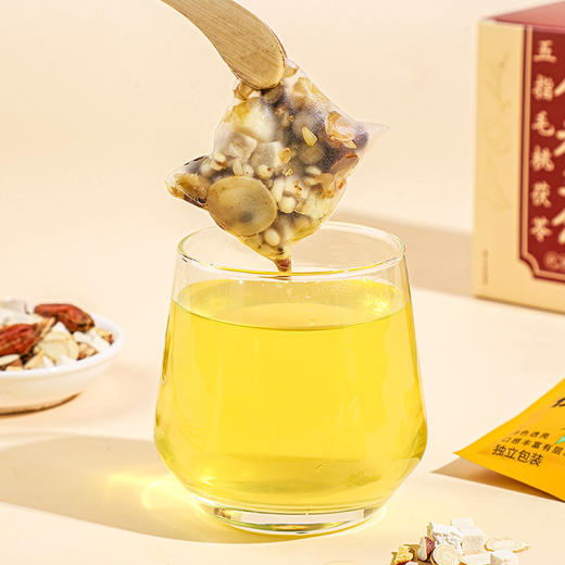 五指毛桃茯苓茶祛健炒熟赤脾小豆湿养生茶包泡水 10g*20袋/盒 商品图2