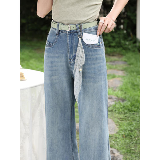 鹿向南【0328/00:00新品前一小时7折】蓝色牛仔裤 商品图3