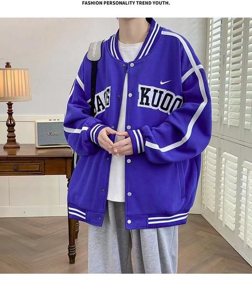 F032538春秋男女同款时尚立领户外棒球服夹克外套 商品图7