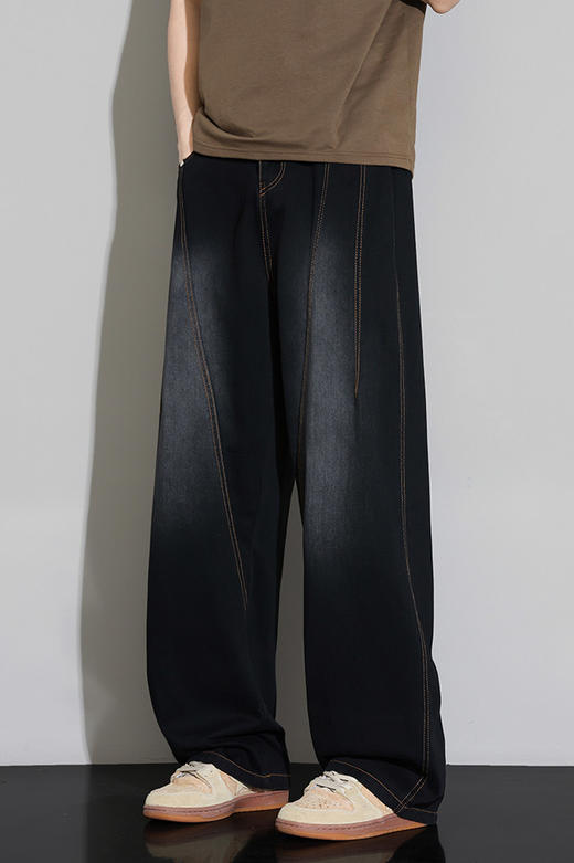 【DYF】【莱赛尔】大依优型大码男装夏季弹力牛仔裤运动休闲百搭长裤 商品图5