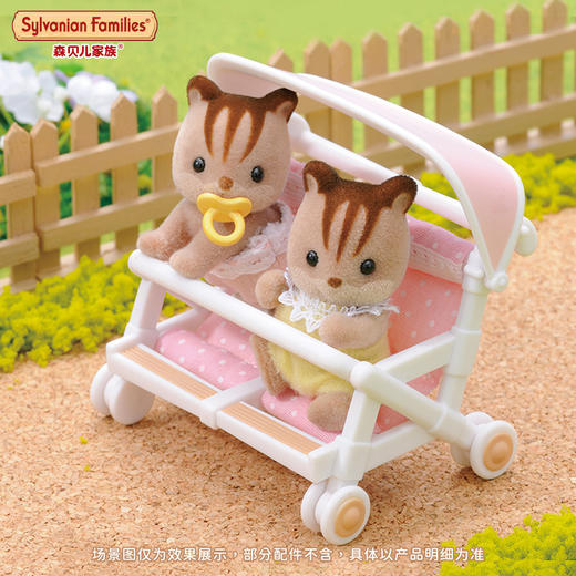 Sylvanian Families森贝儿家族双人婴儿车宝宝推车过家家玩具 商品图2