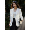 米思阳2026春季新款简约高级感西装外套宽松正式七分袖上衣女0874 商品缩略图2