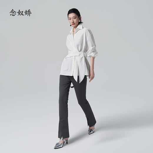 【商场同款】CNB6392 “ 白色围裹衬衫 ” 舒适与时髦并存 商品图5