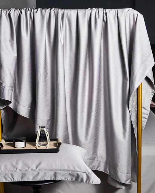 长绒棉大提花四件套-光之舞（银灰） 商品图3