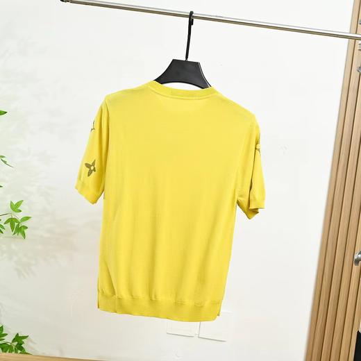 F032543春夏季新款简约日常百搭针织锦纶圆领短袖T恤 商品图7