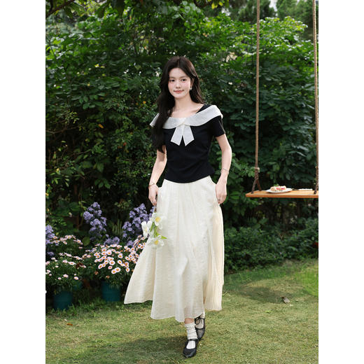 鹿向南【0328/00:00新品前一小时7折】黑色T恤 商品图4