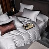 长绒棉大提花四件套-光之舞（银灰） 商品缩略图7