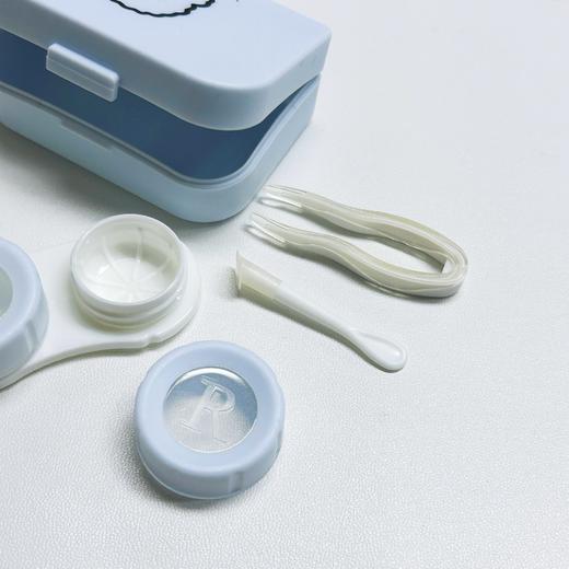 马卡龙色系笨笨熊图案隐形眼镜盒简约可爱便携 商品图5