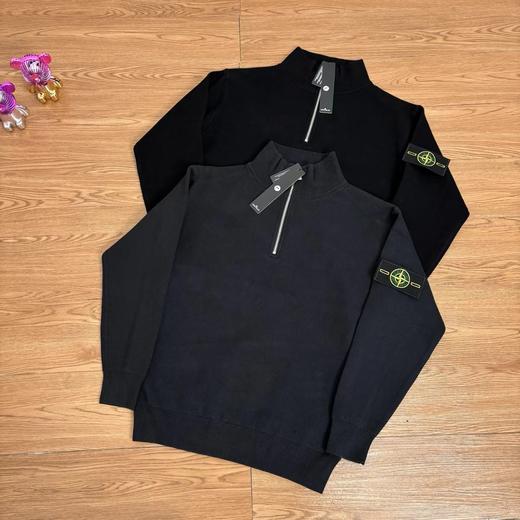 F032504高街风格时尚百搭胸口半拉链机能毛衣长袖外套 商品图1