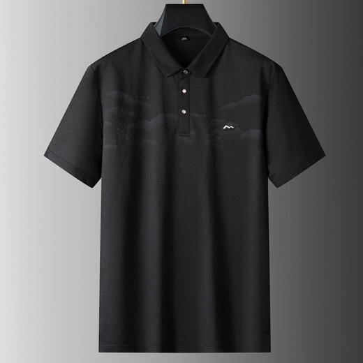 【DPS】【亚麻】大依优型大码男装夏季翻领POLO衫短袖商务休闲短袖上衣 商品图2