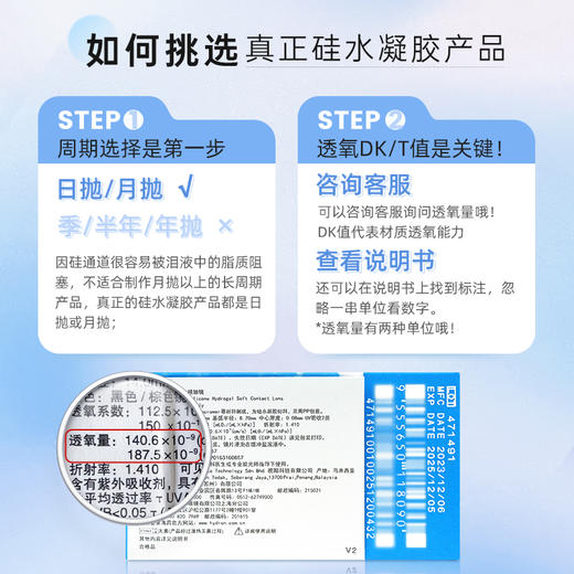 【蓝片】海昌Flyone-O2light月抛3片装 商品图4