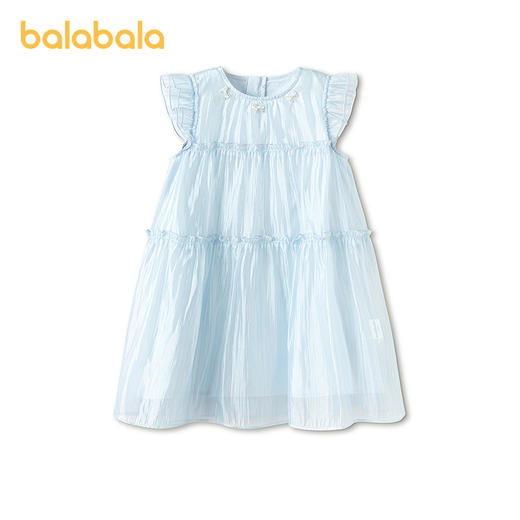 【商场同款】巴拉巴拉童装儿童连衣裙女童2026新款夏季微透薄纱裙 商品图1