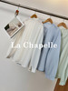 专柜实拍【森系！】拉夏贝尔/La Chapelle全棉小众高级圆领宽松净版娃娃衫双排扣简约通勤风纯棉长袖衬衫 商品缩略图4