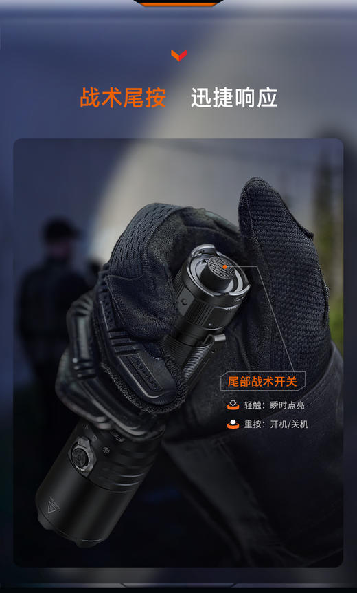 FENIX菲尼克斯TK15R强光充电户外远射徒步巡逻智能光感战术手电筒 商品图7