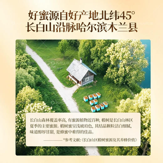 东北长白山椴树蜜官方旗舰店中药饮片500g/瓶蜂蜜椴树蜜纯正 商品图2