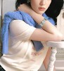 女款丝质羊绒混纺短袖针织衫zh010 商品缩略图3