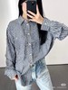 女款长袖条纹衬衫la008 商品缩略图1