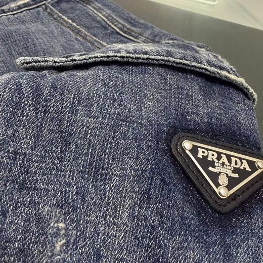 F032515新款百搭情侣款硅胶LOGO拼接口袋军工牛仔男士短裤 商品图5