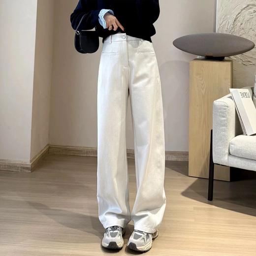 F032577天丝莫代尔棉柔软高腰显瘦牛仔裤后松紧腰阔腿香蕉裤 商品图12