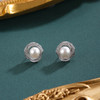 子佩集【芳华契阔】银S925珍珠惜王妃耳钉【E4639】8mm珠双色玫瑰花朵2601 商品缩略图0