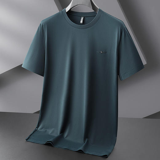 【DDP】大依优型大码男装夏季冰丝短袖T恤休闲百搭透气短袖上衣加肥加大 商品图3