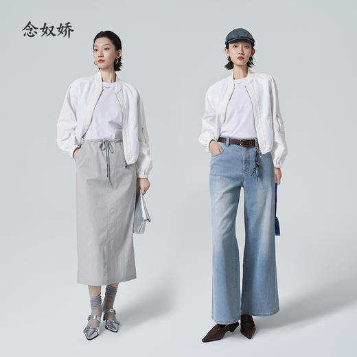 【商场同款】CNJ6415  “ 白色棒球服外套 ” 锦纶材质 好打理的轻薄小外套 商品图7